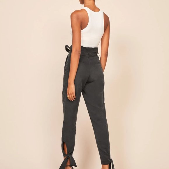 Reformation Avalon Ankle Paperbag Pant - Picture 4 of 4